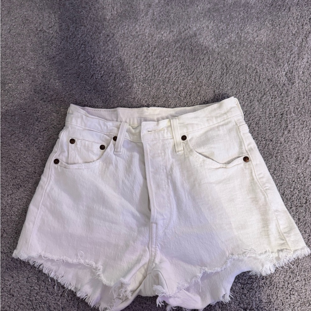 Levi's White Jean Shorts for Women
